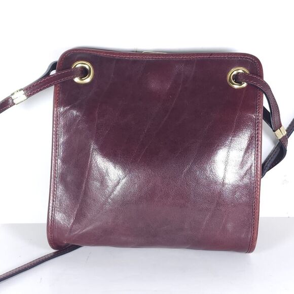 Aldo Filosini VTG Brown Leather Craftsman Crossbody Shoulder Bag Made In Italy - Picture 4 of 15